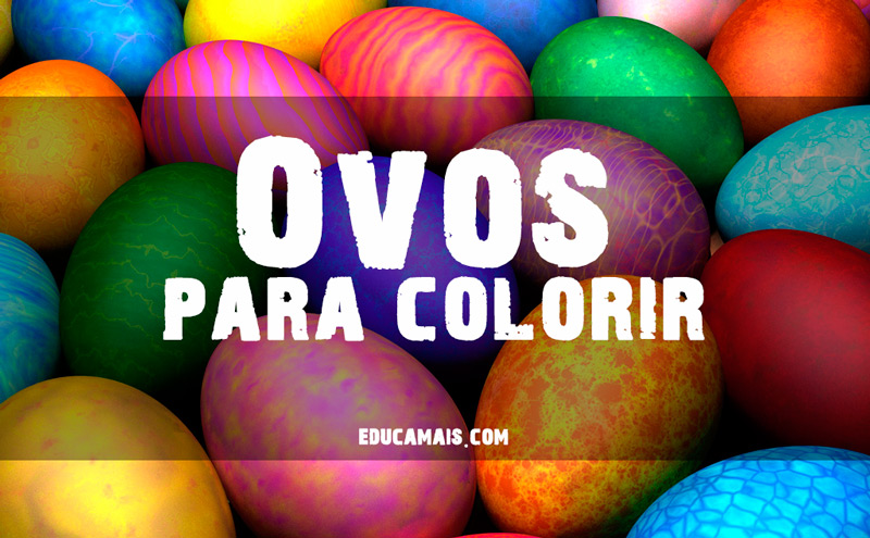 Colorir os Ovos de Páscoa em COQUINHOS
